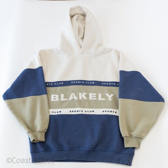 Blakely Alpine Oversized Hoodie M Relaxed Embroidered Cozy Chunky Athleisure - Picture 2 of 11